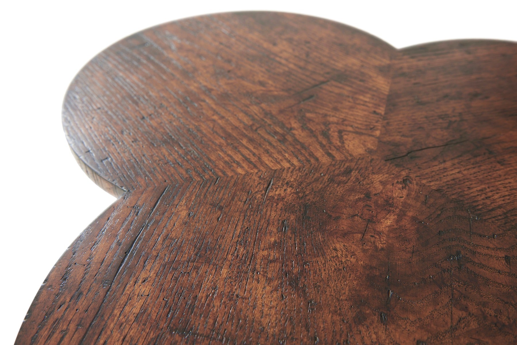 Theodore Alexander Oak Clover Accent Table