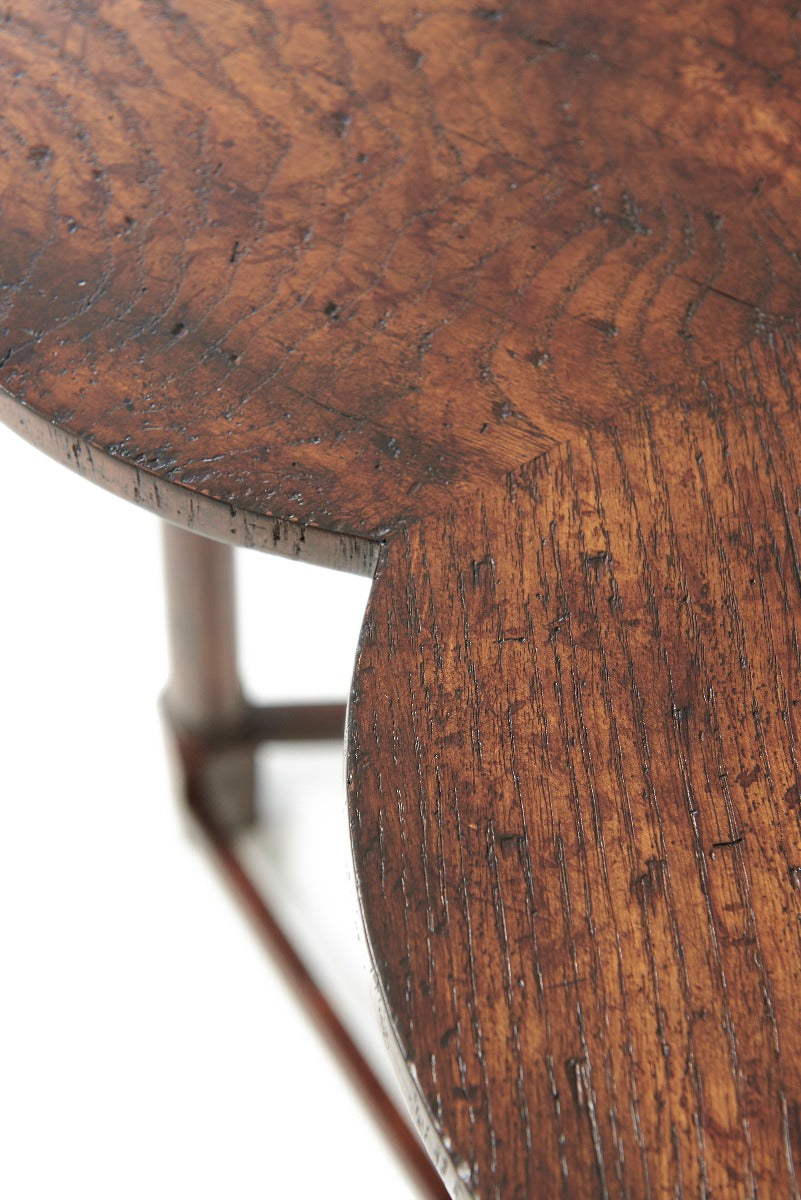 Theodore Alexander Oak Clover Accent Table