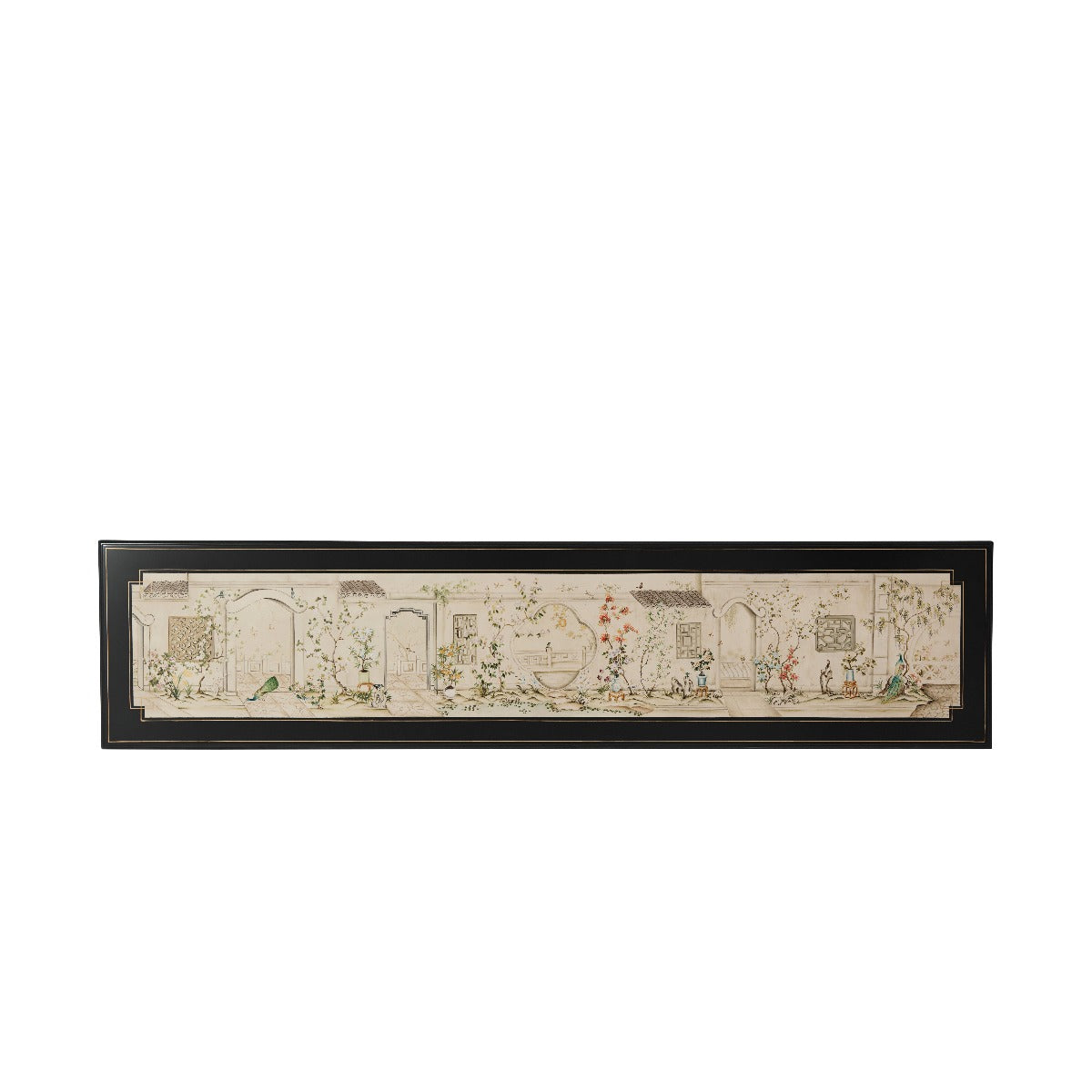 Theodore Alexander Long Hall Chinoiserie Console Table