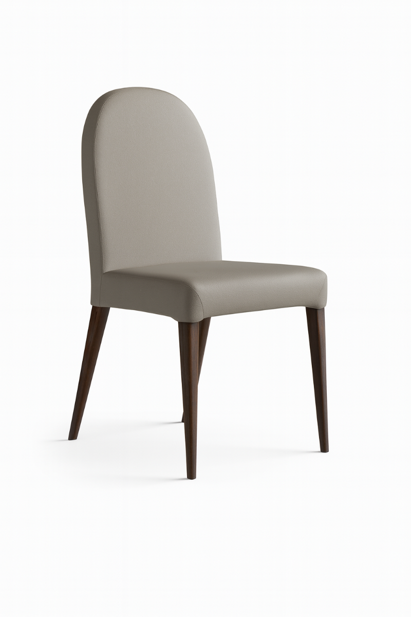ALF Appia Side Chair – Upholstered in Aspen Eco-Leather with Termocotto Oak Legs