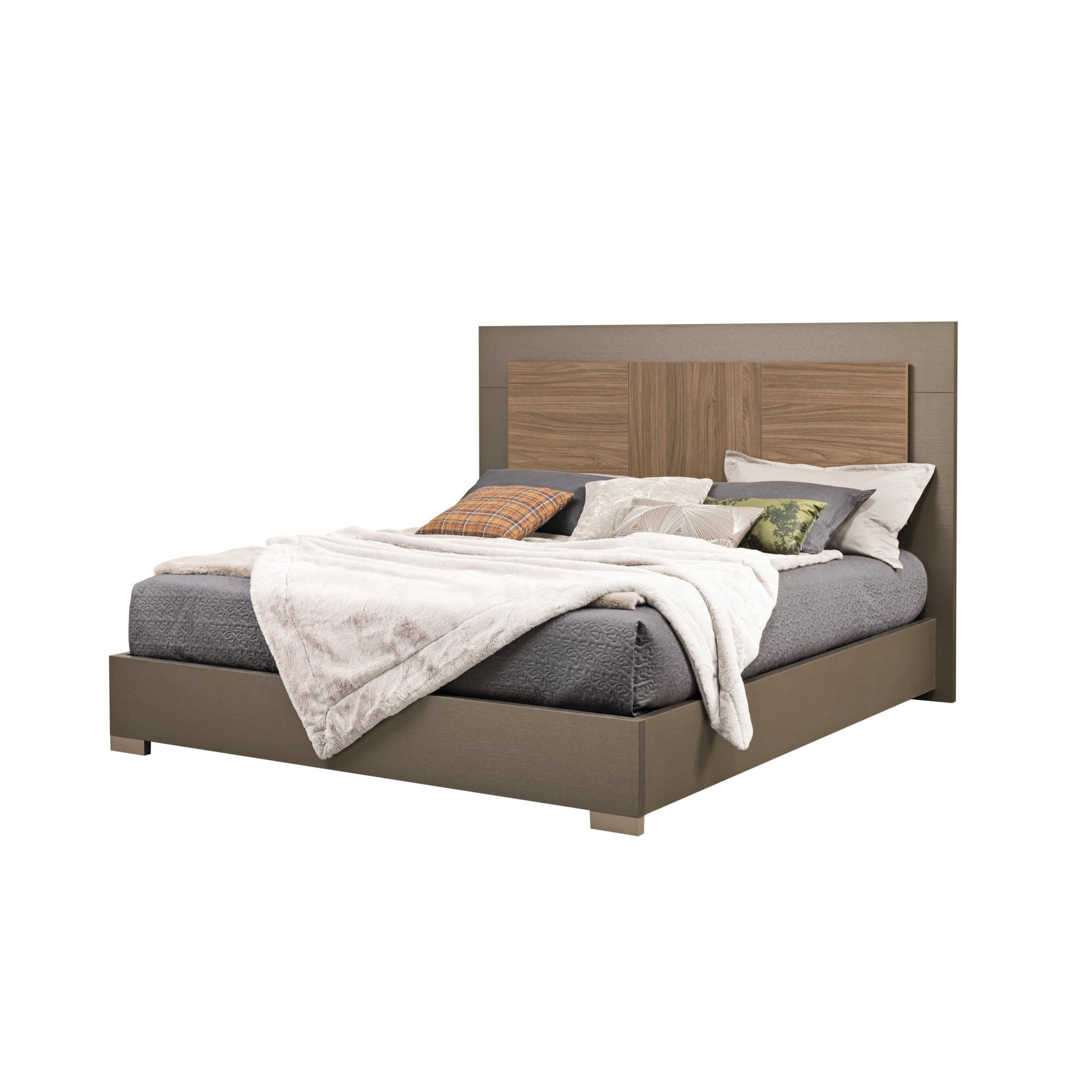 City Life Modern Bed with Wooden Headboard | ALF (+) DA FRE