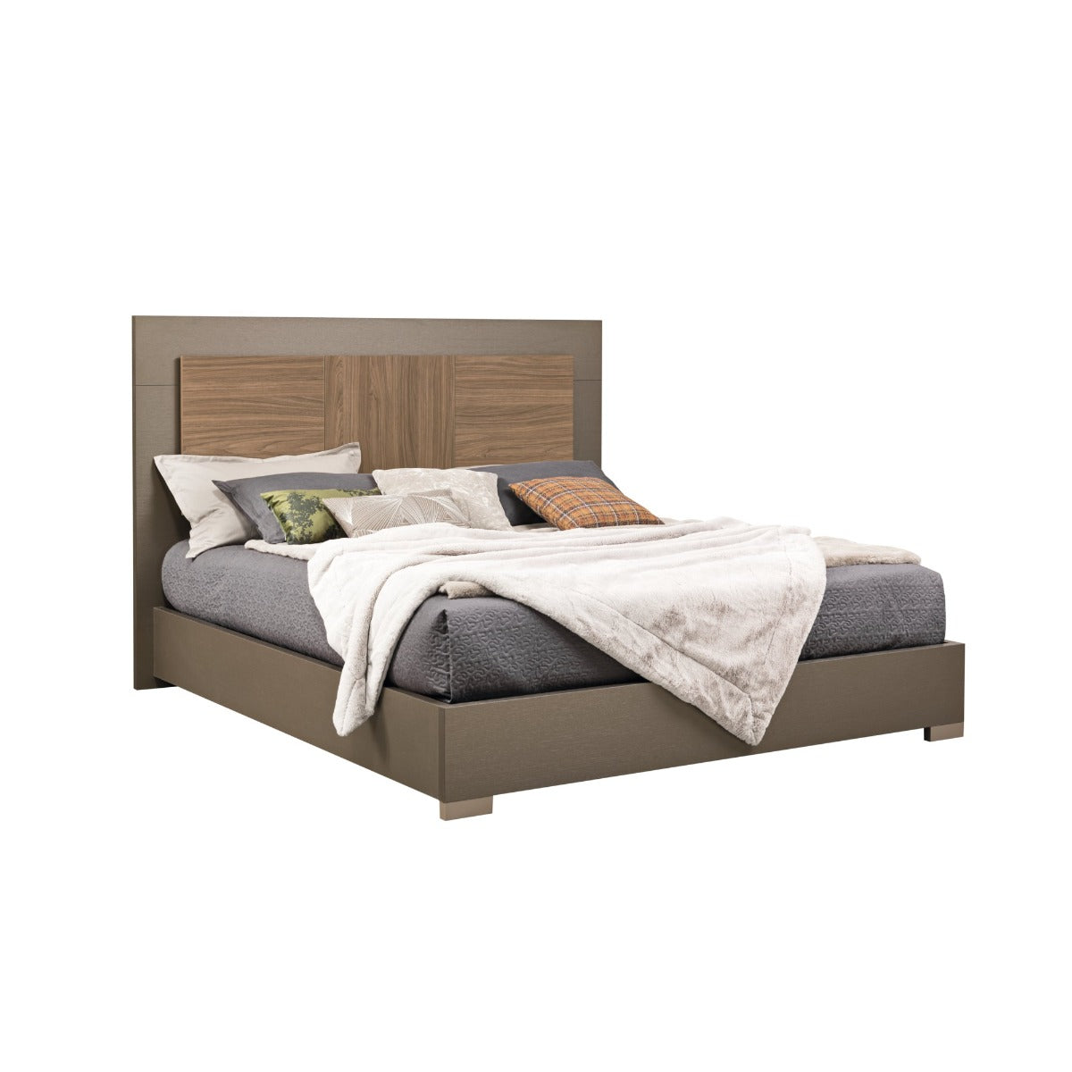 City Life Modern Bed with Wooden Headboard | ALF (+) DA FRE