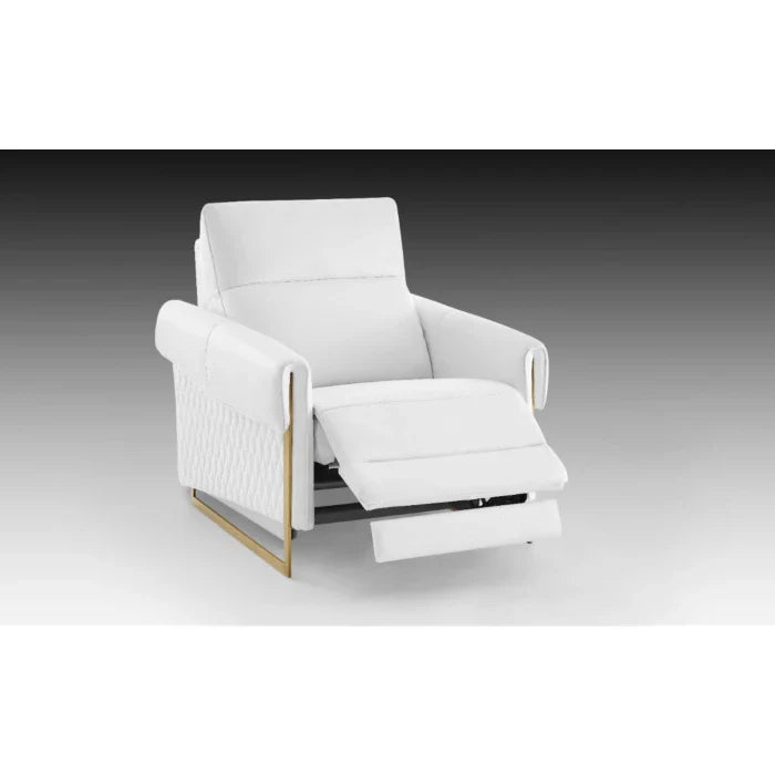 Alice Leather Living Room Set, Sofa and Armchair
