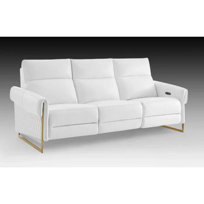 Alice Leather Living Room Set, Sofa and Armchair