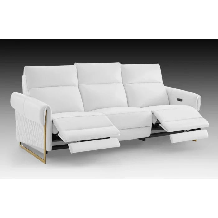 Alice Leather Living Room Set, Sofa and Armchair