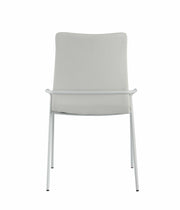 Chintaly Alicia Contemporary White Upholstered Side Chair