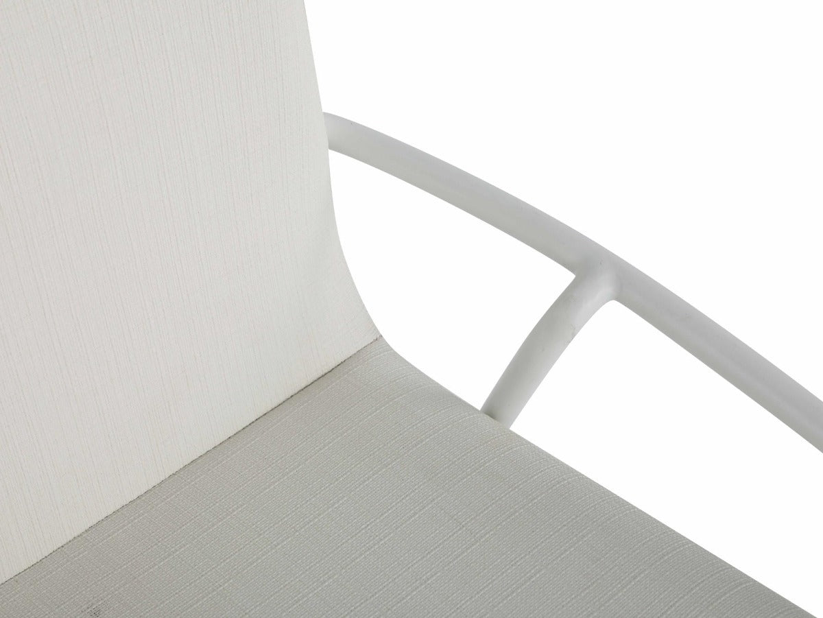 Chintaly Alicia Contemporary White Upholstered Side Chair