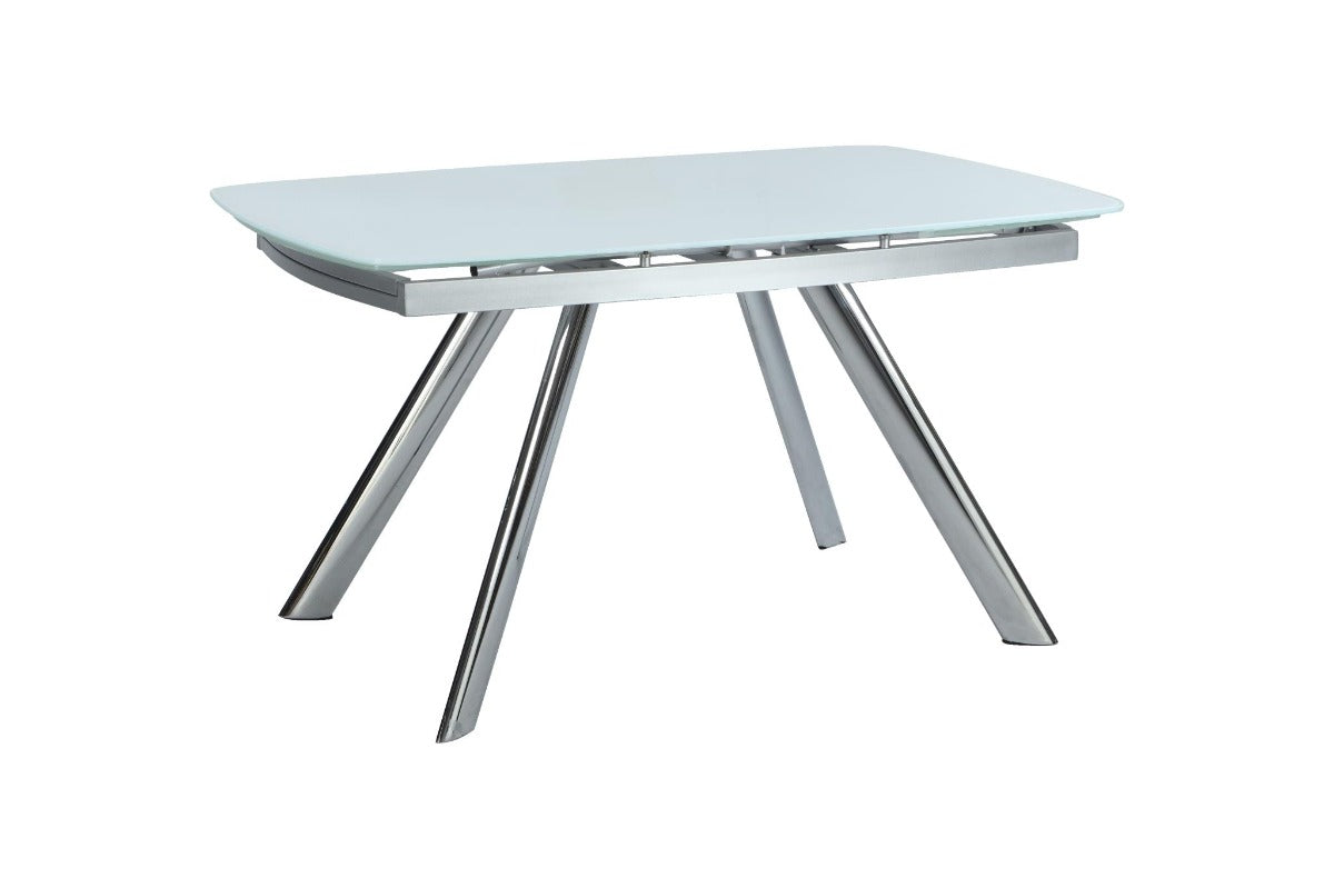 Chintaly Alina Extendable Dining Table with Starphire Glass Top