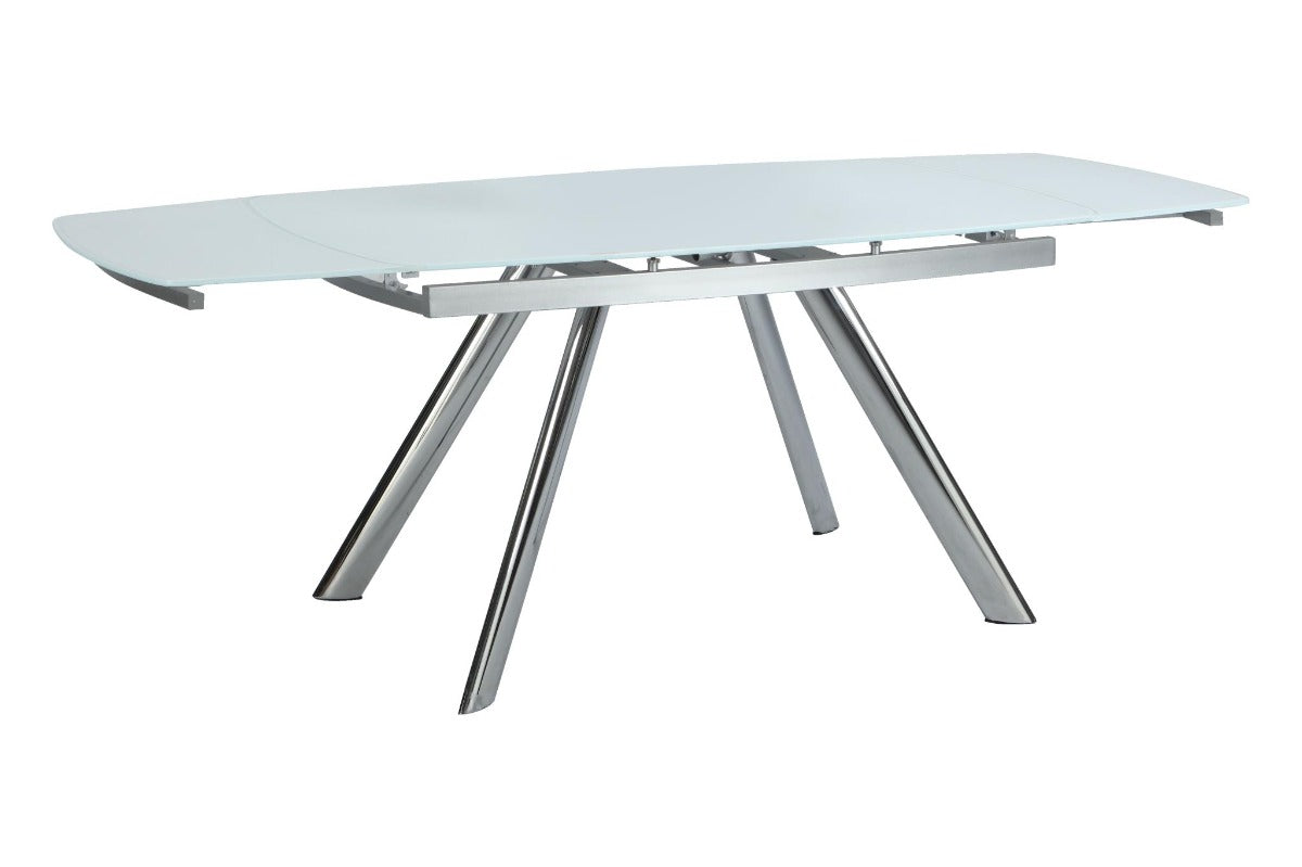 Chintaly Alina Extendable Dining Table with Starphire Glass Top