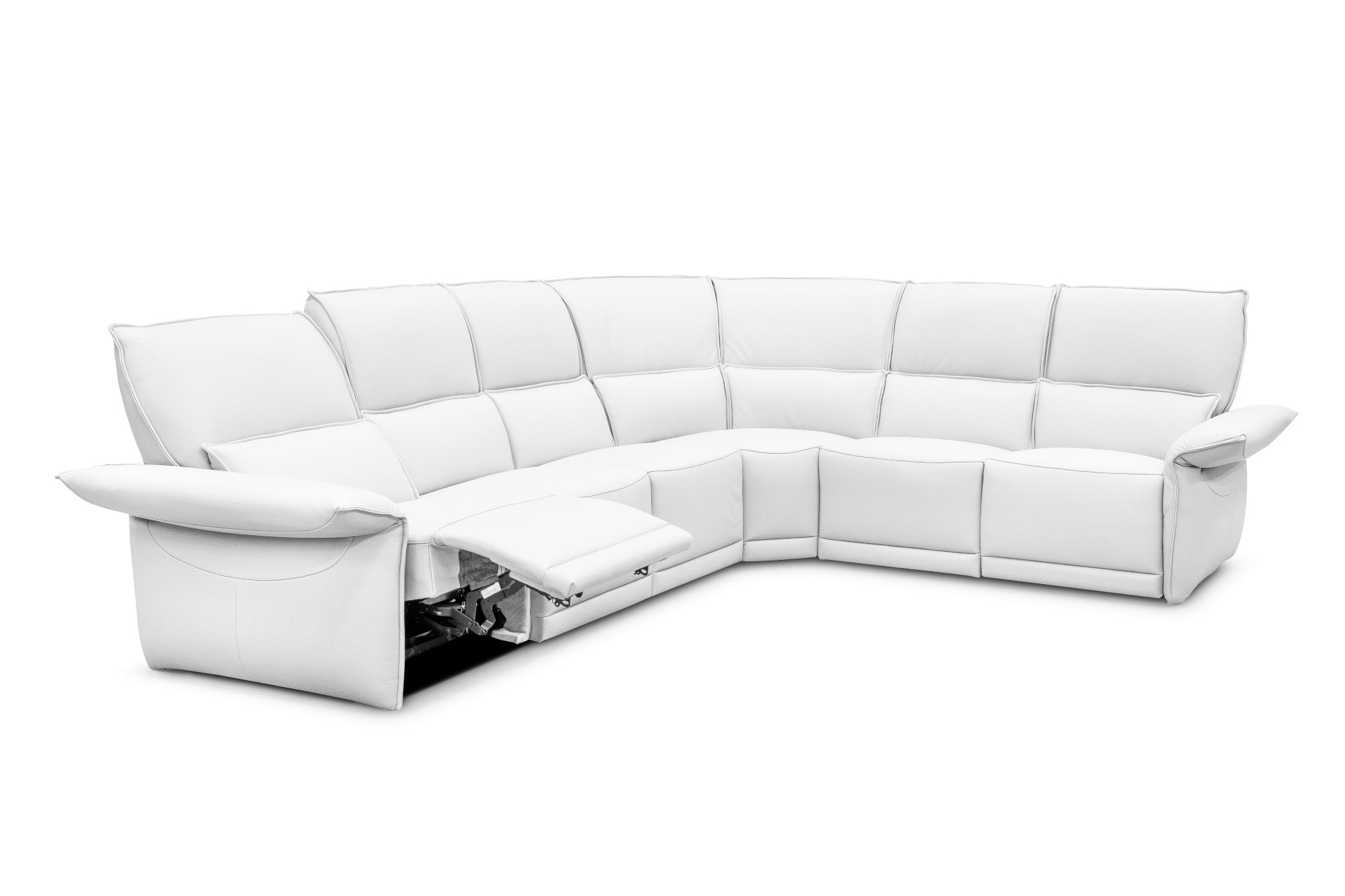Alita 6 pc Leather Sectional | Creative Furniture, White