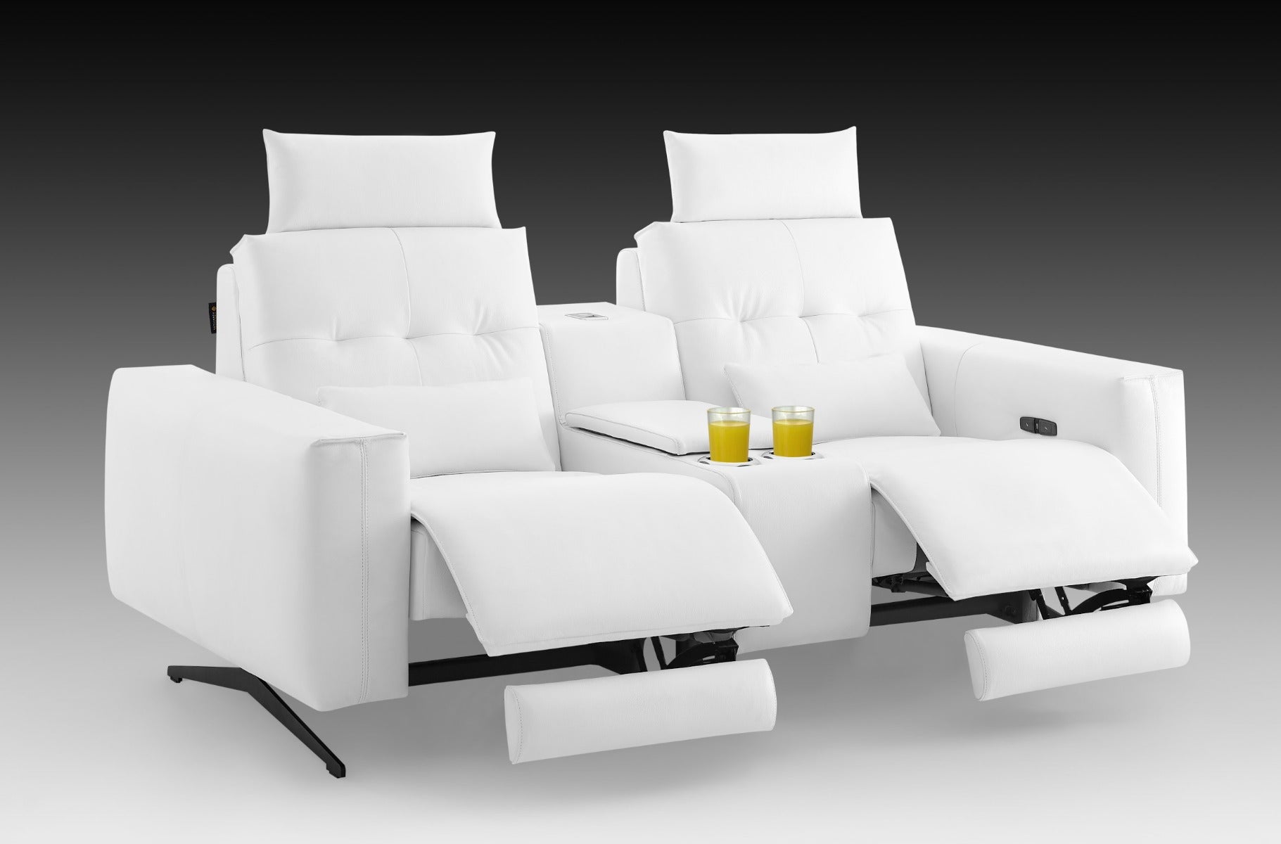 Amalfi Loveseat with Two Recliners | Creative Furniture
