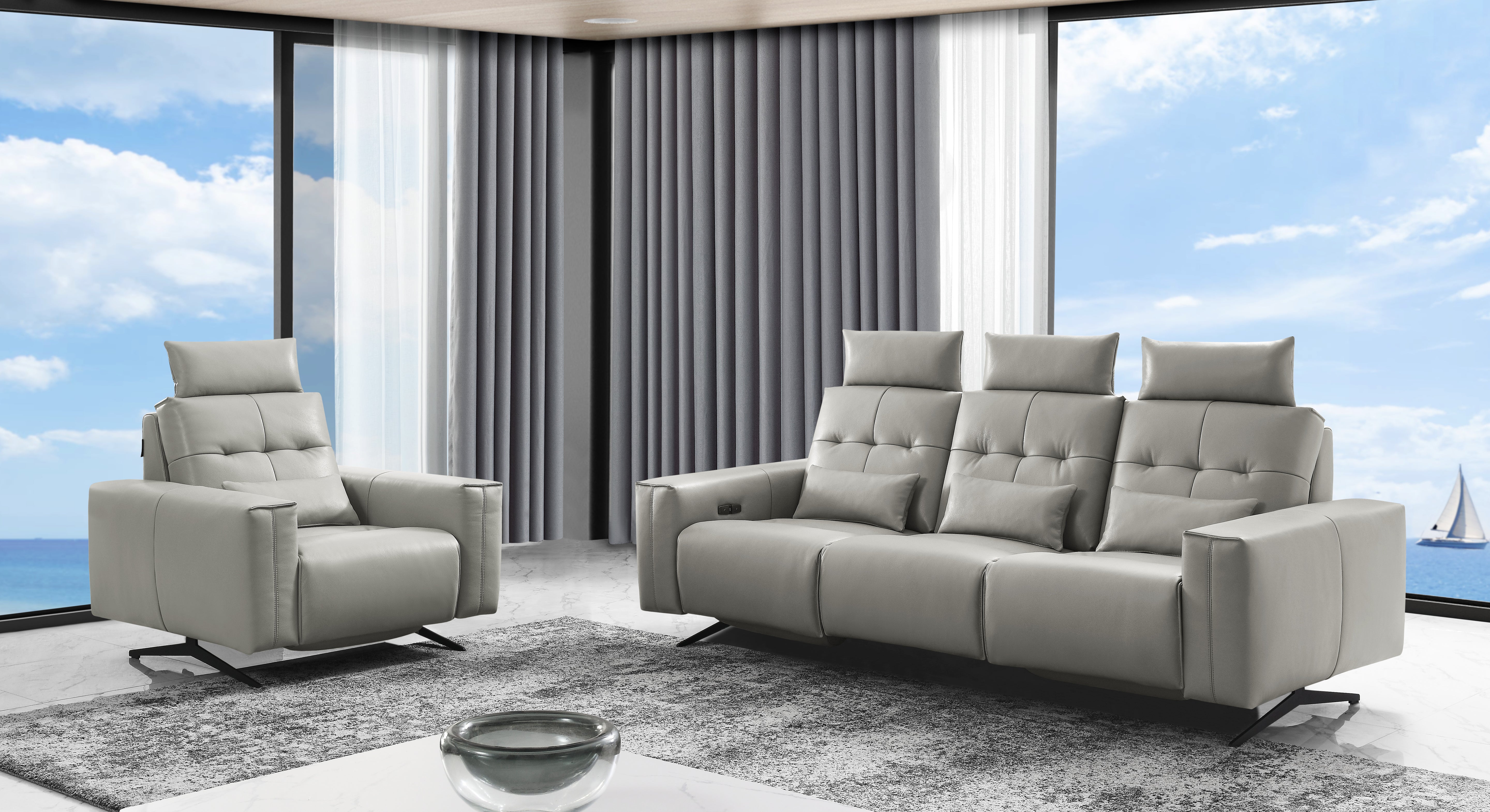 Amalfi Sofa with Two Recliners | Creative Furniture