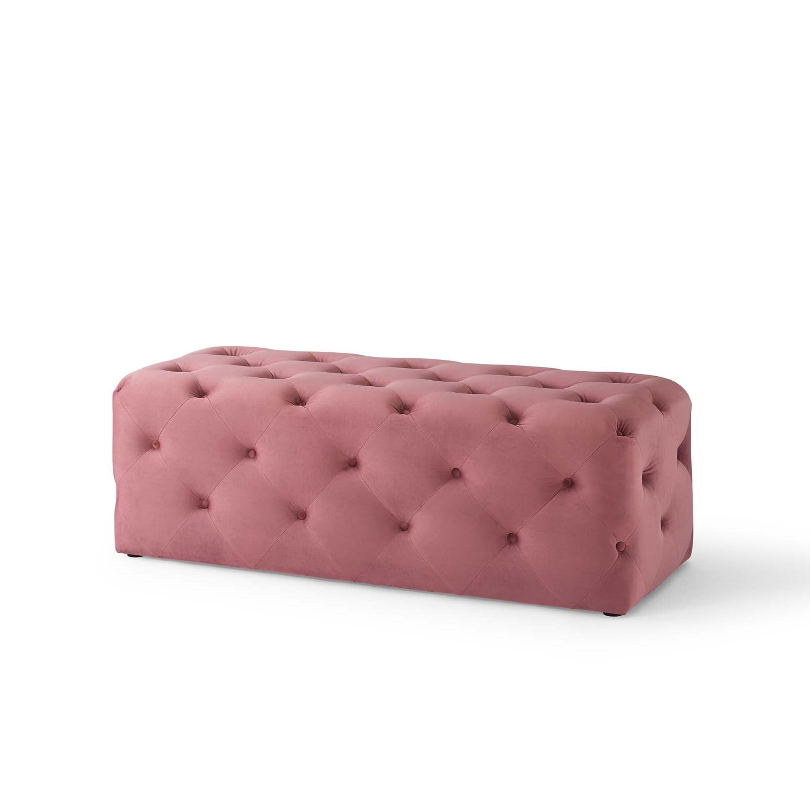 Modway Amour 48" Tufted Button Entryway Performance Velvet Bench