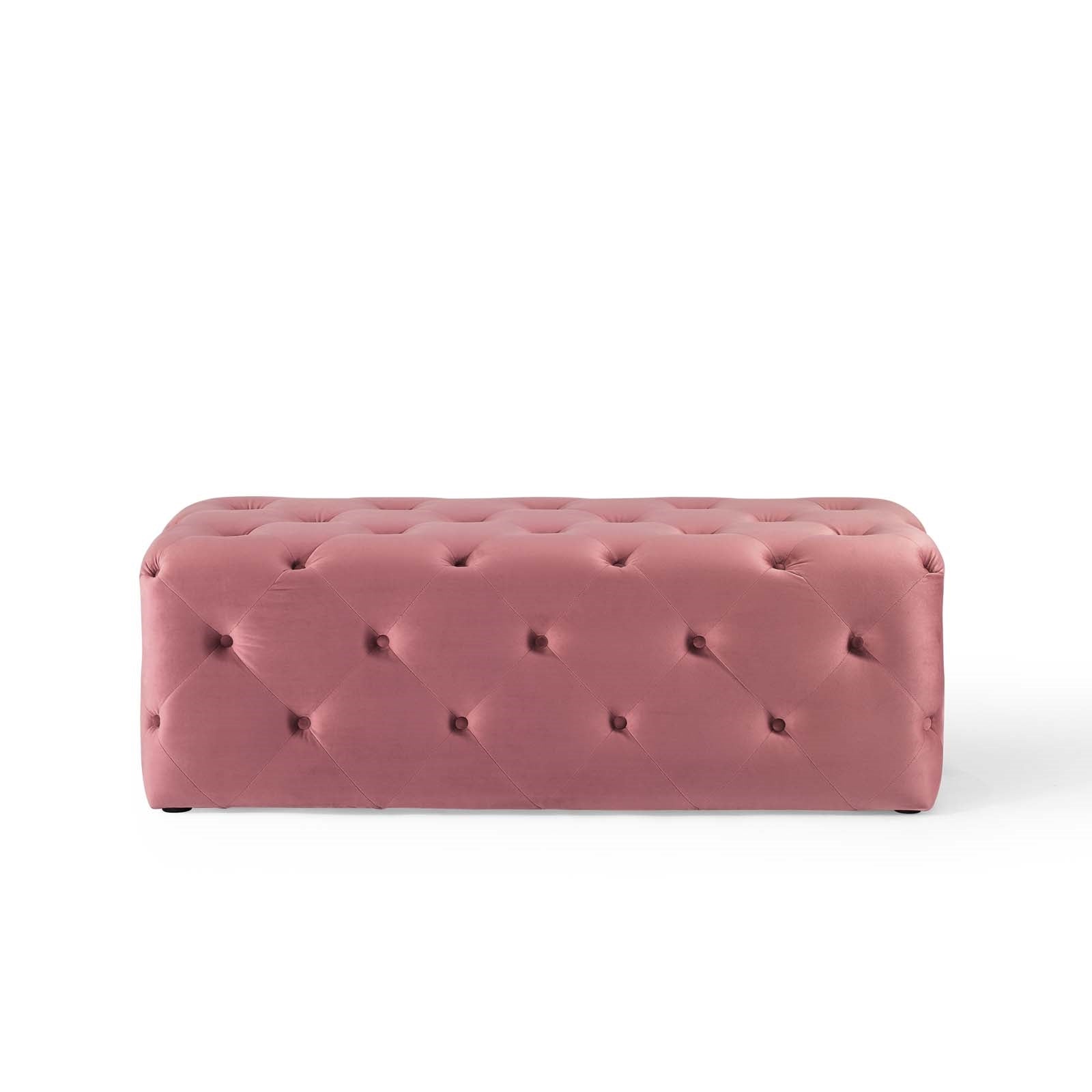 Modway Amour 48" Tufted Button Entryway Performance Velvet Bench