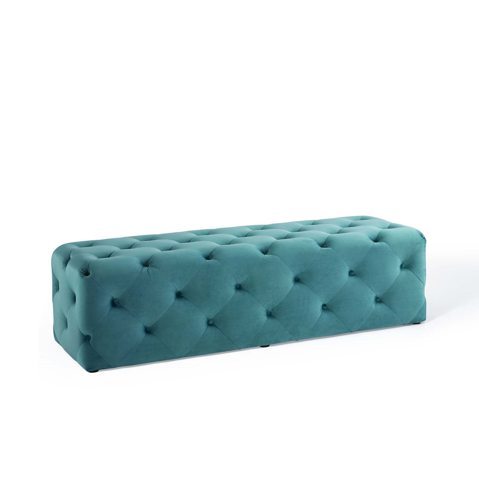 Modway Amour 60" Tufted Button Entryway Performance Velvet Bench