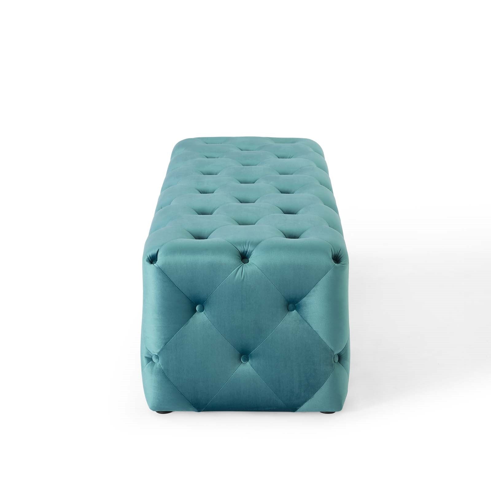 Modway Amour 60" Tufted Button Entryway Performance Velvet Bench