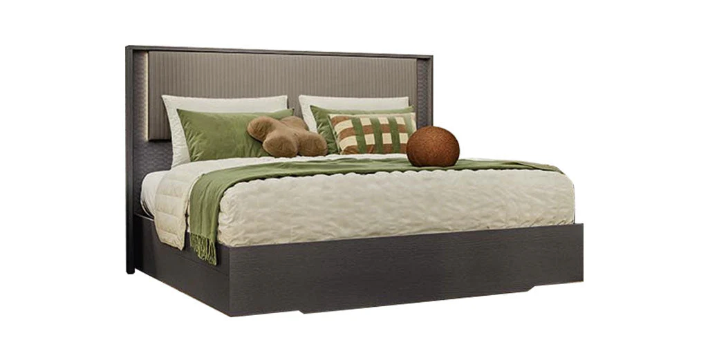 Amy Queen Storage Bed with Lights & Upholstered Headboard | ALF (+) DA FRE