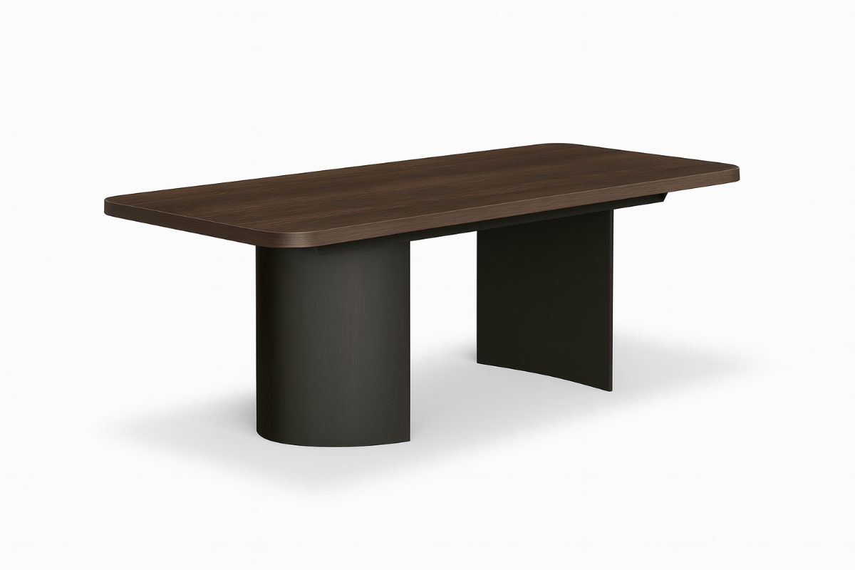 ALF Appia 78" Extendable Dining Table – Italian Modern Table in Matte Espresso & Termocotto Oak