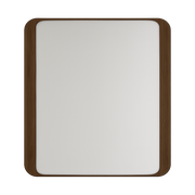 ALF Appia Mirror – Italian Modern Wall Mirror in Matte Espresso & Termocotto Oak