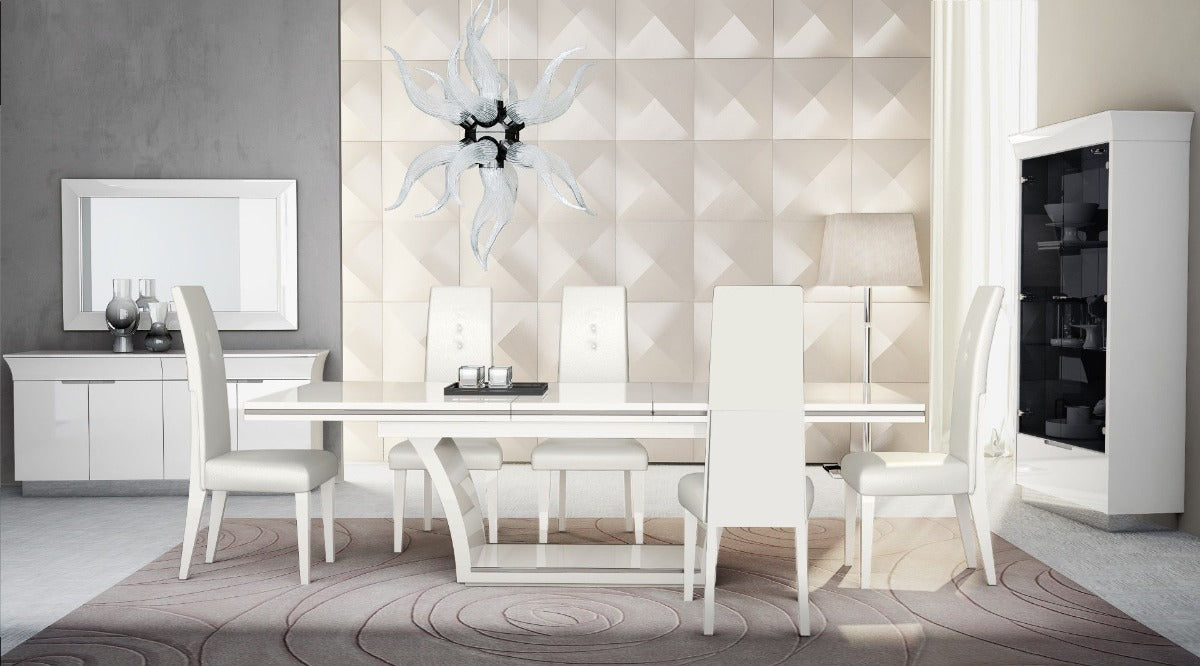 Ariana 8 pc Dining Room Set with ALF Chairs