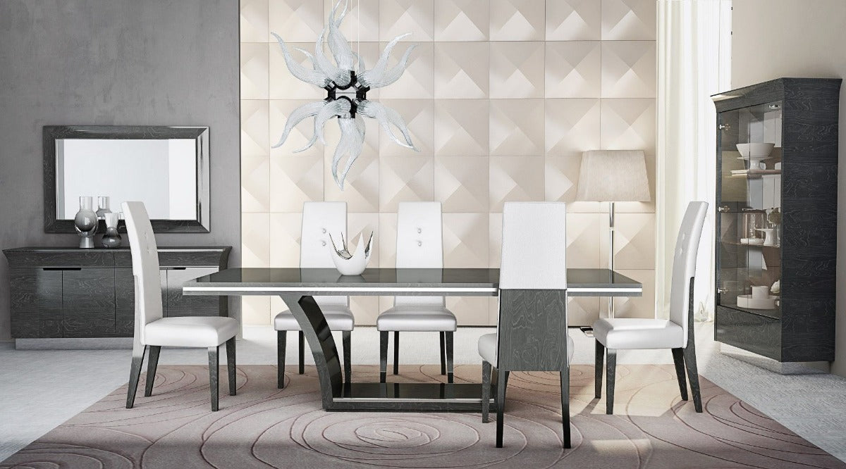 Ariana 8 pc Dining Room Set with ALF Chairs