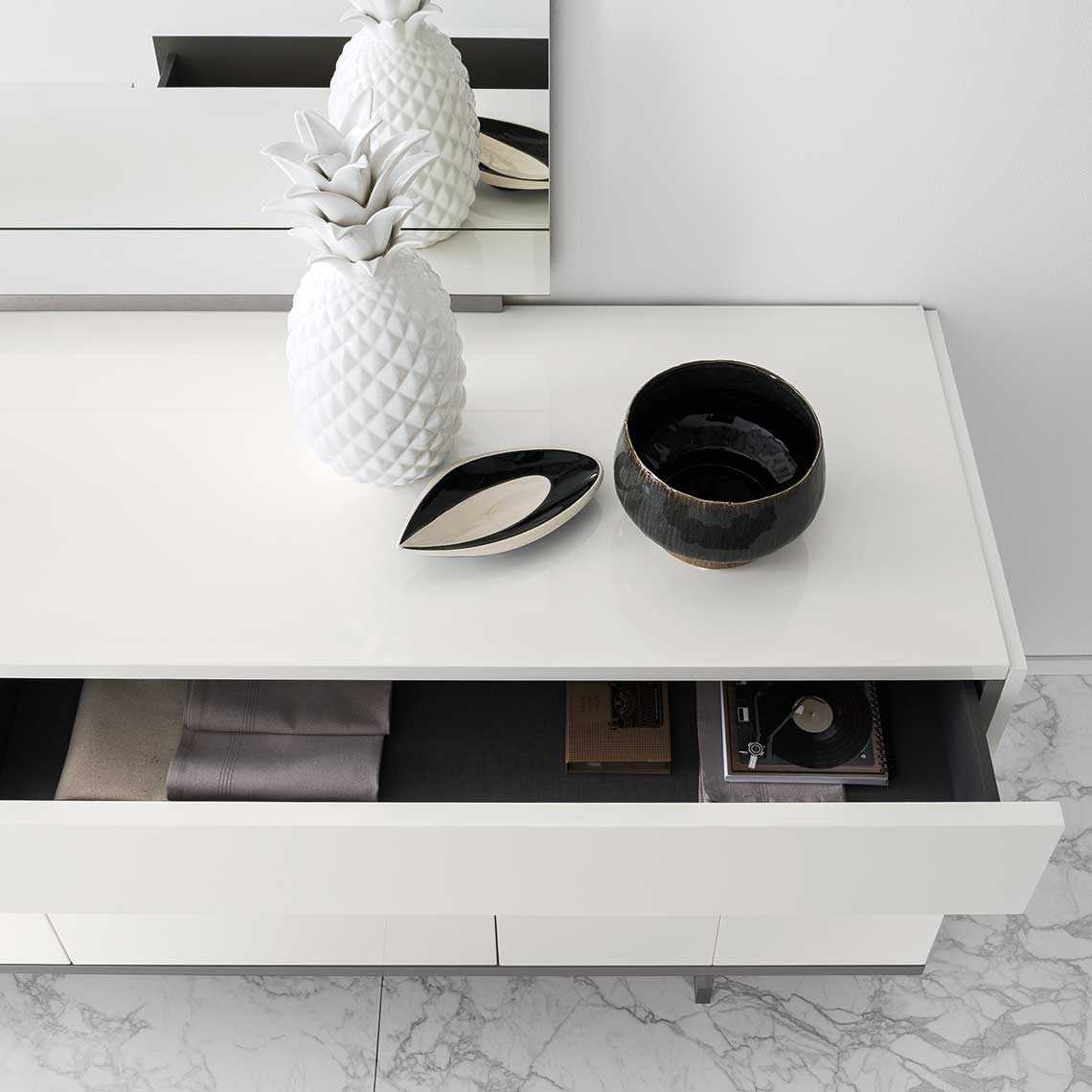 Artemide 3-Door Modern Buffet | ALF (+) DA FRE | Italian Dining Room Furniture