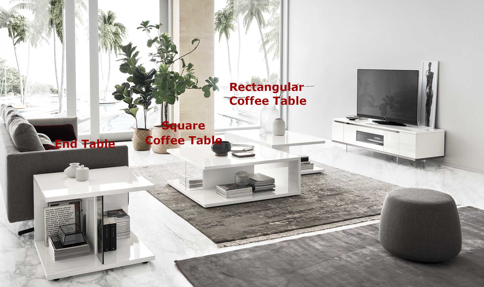 Artemide Rectangular Coffee Table | ALF (+) DA FRE