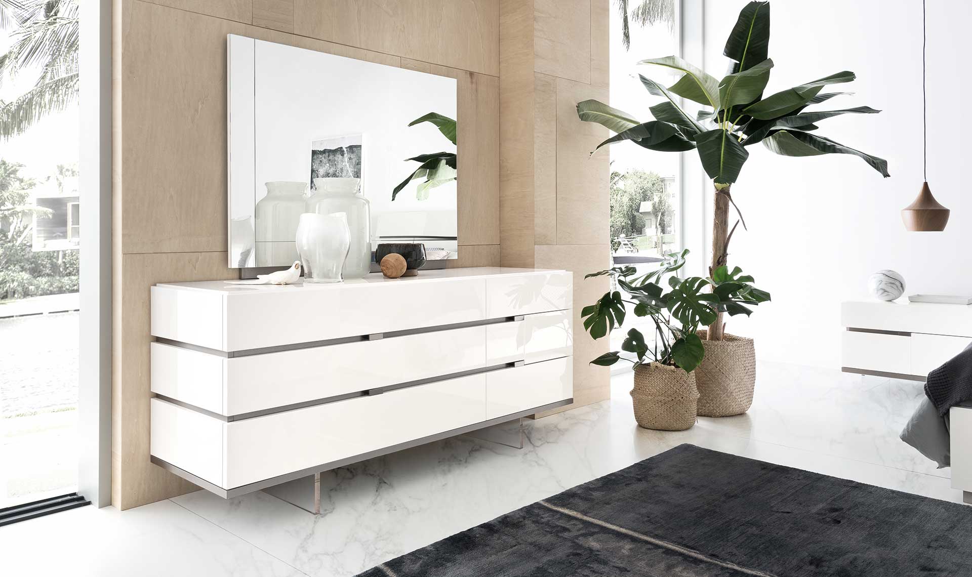 Artemide Dresser and Mirror
