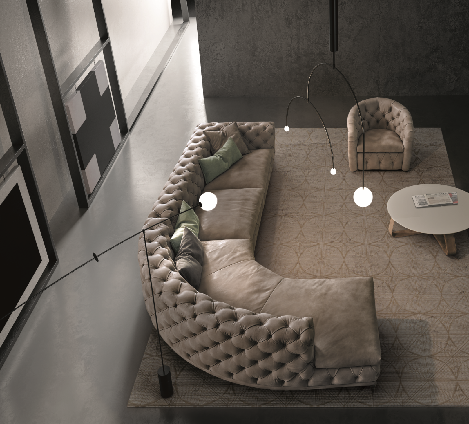 Gamma Arredamenti Aston Sectional A