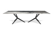 Atlantis Crystalart Rectangular Dining Table 118"
