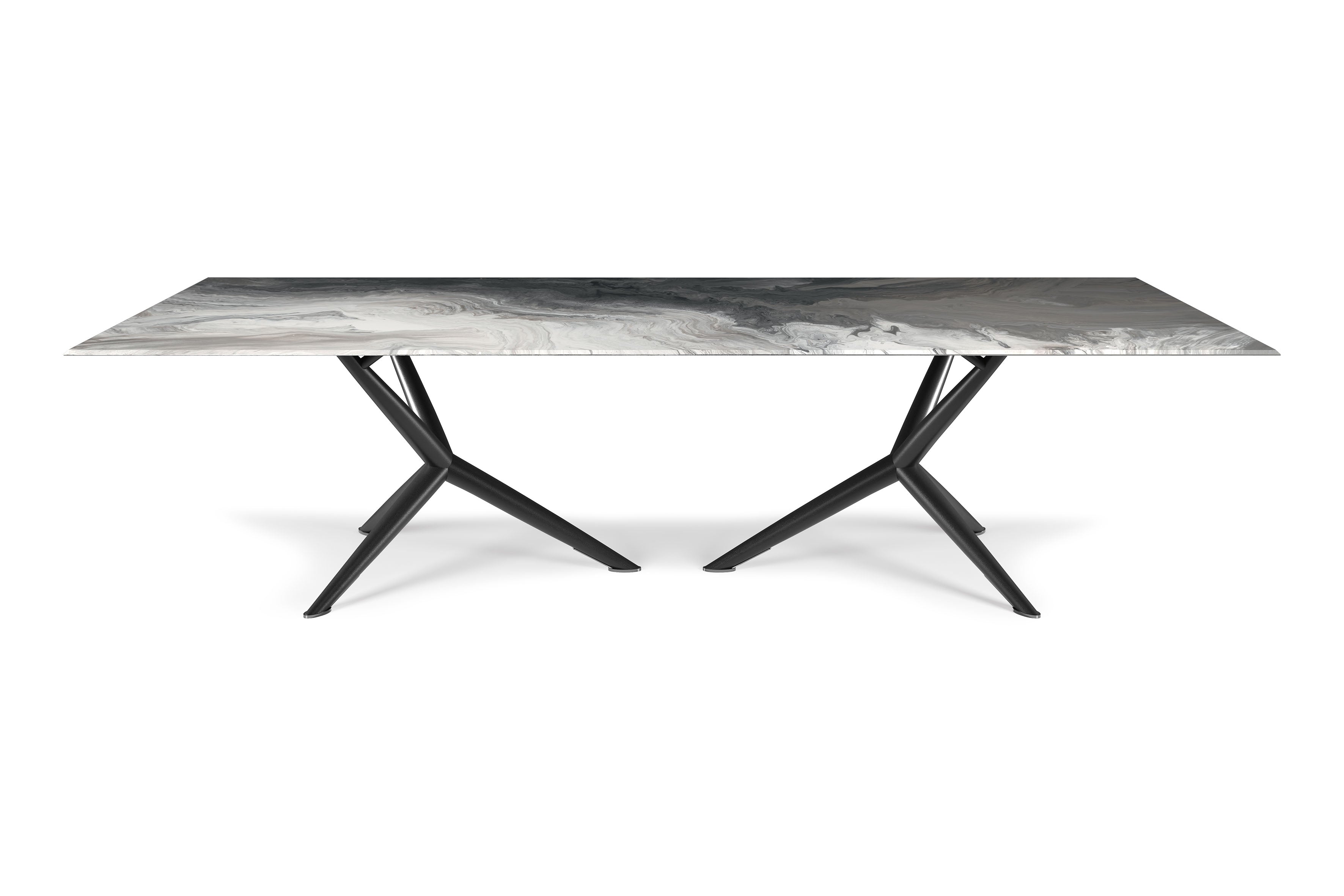 Atlantis Crystalart Rectangular Dining Table 118"