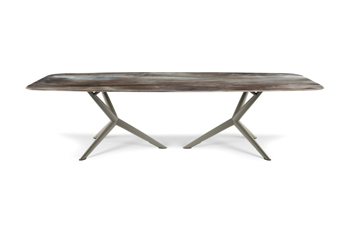 Atlantis Crystalart Dining Table with Rounded Corners