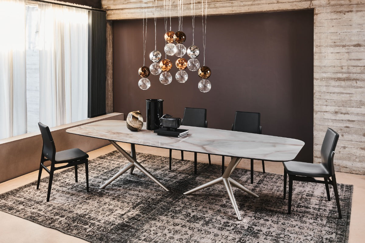 Atlantis Keramik Dining Table with Rounded Top 118"