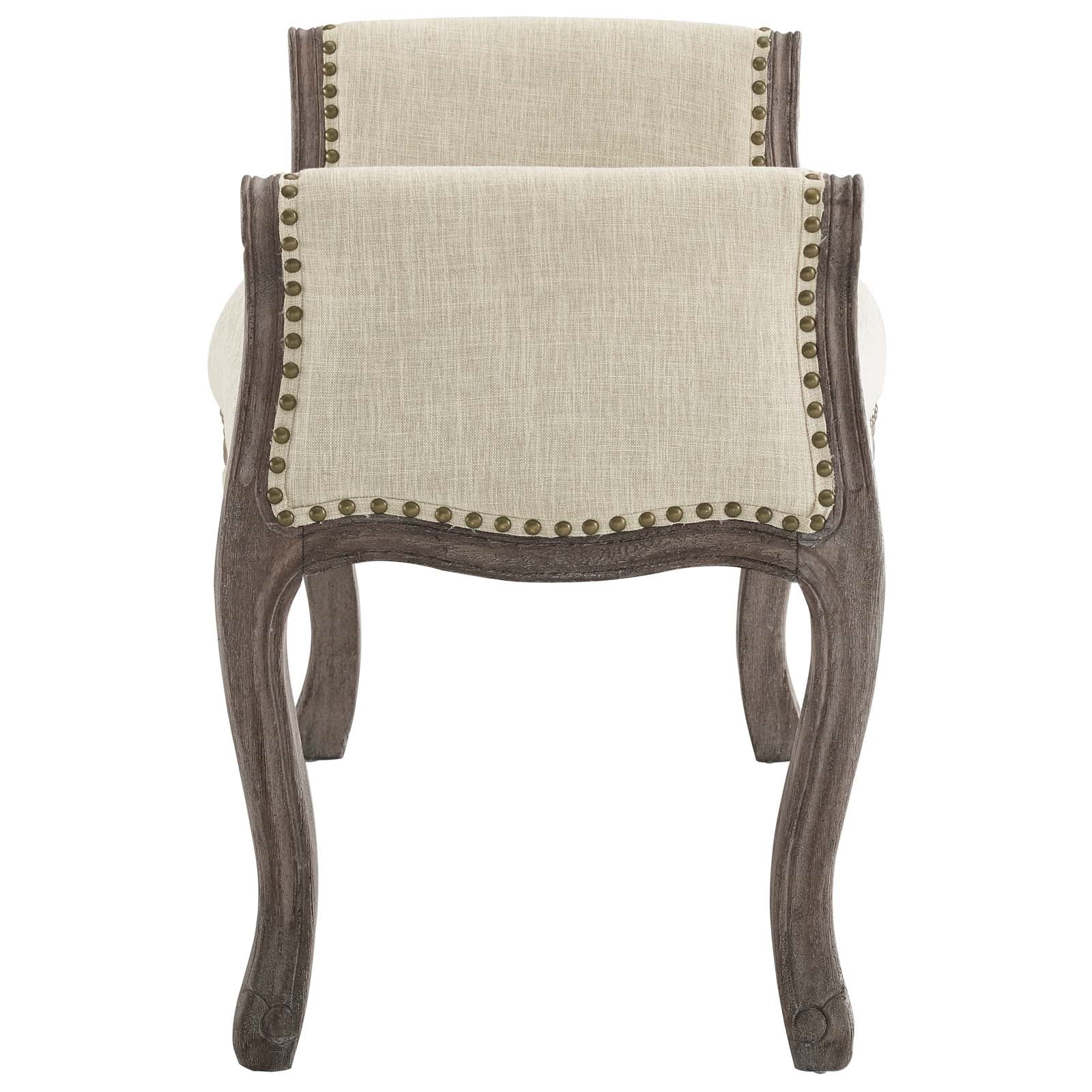 Modway Avail Vintage French Upholstered Fabric Bench