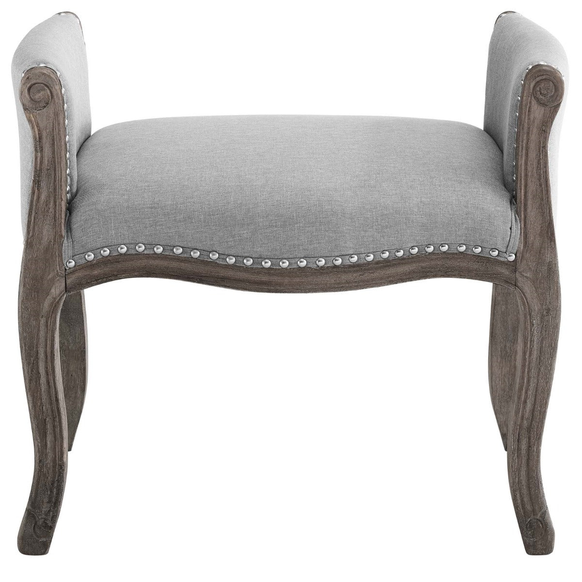 Modway Avail Vintage French Upholstered Fabric Bench