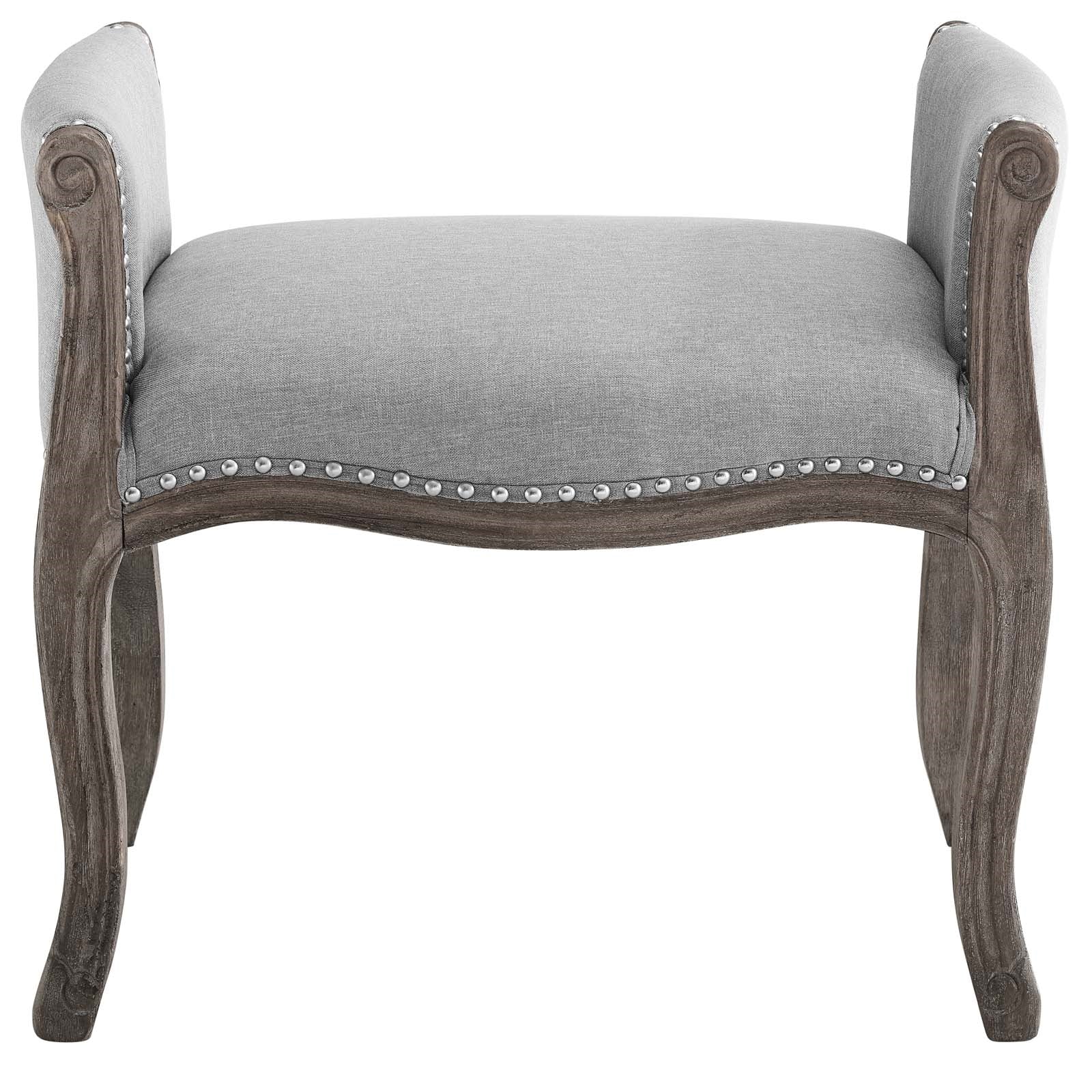 Modway Avail Vintage French Upholstered Fabric Bench