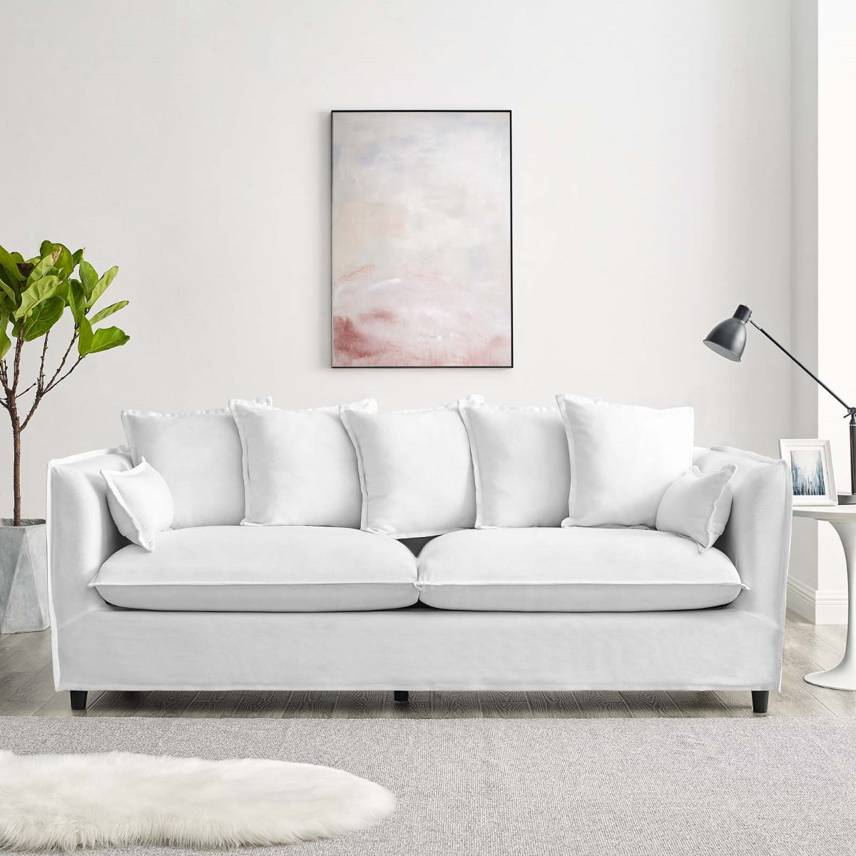 Modway Avalon Slipcover Fabric Sofa