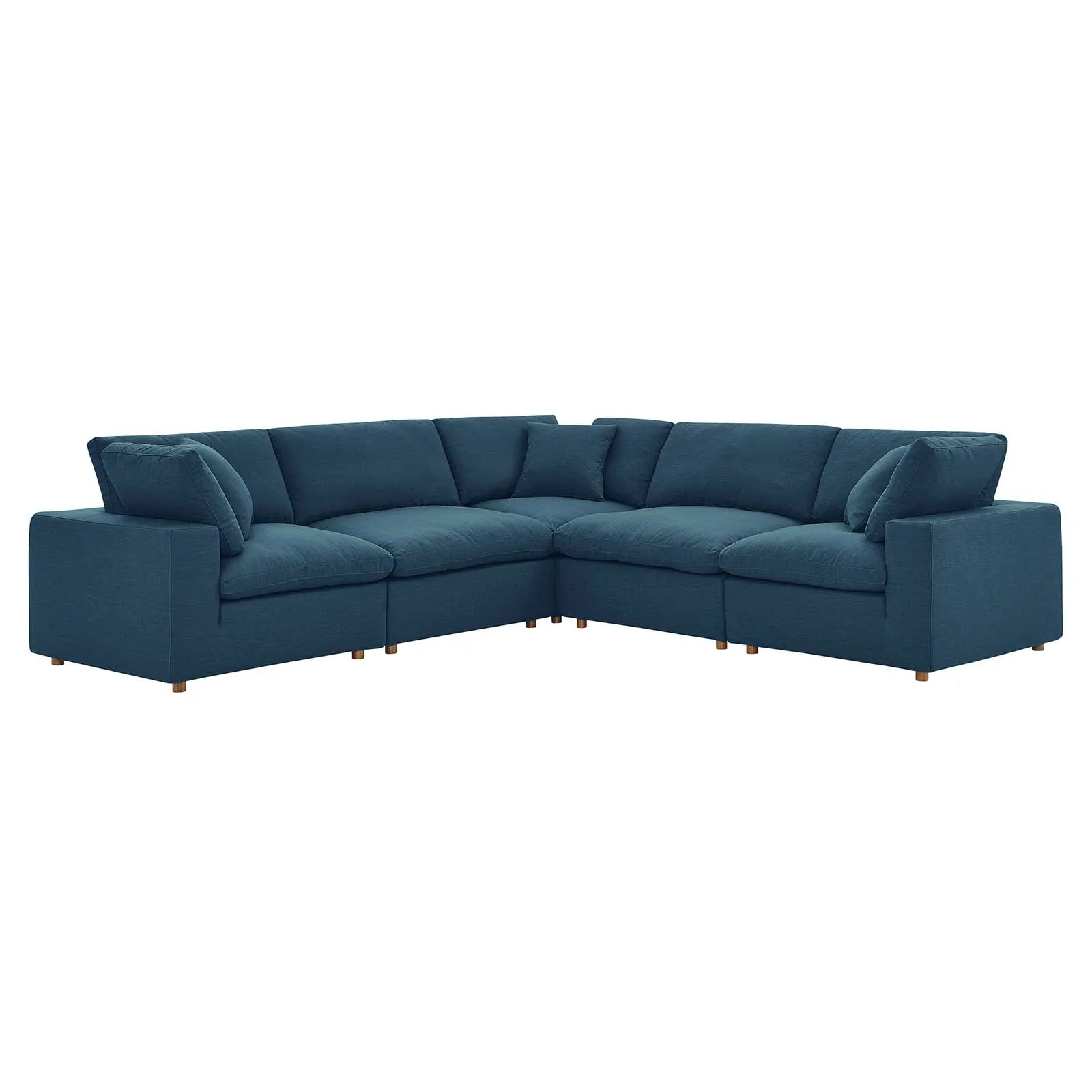 Modway Commix Down Filled Overstuffed 5 Piece 5-Piece Sectional Sofa