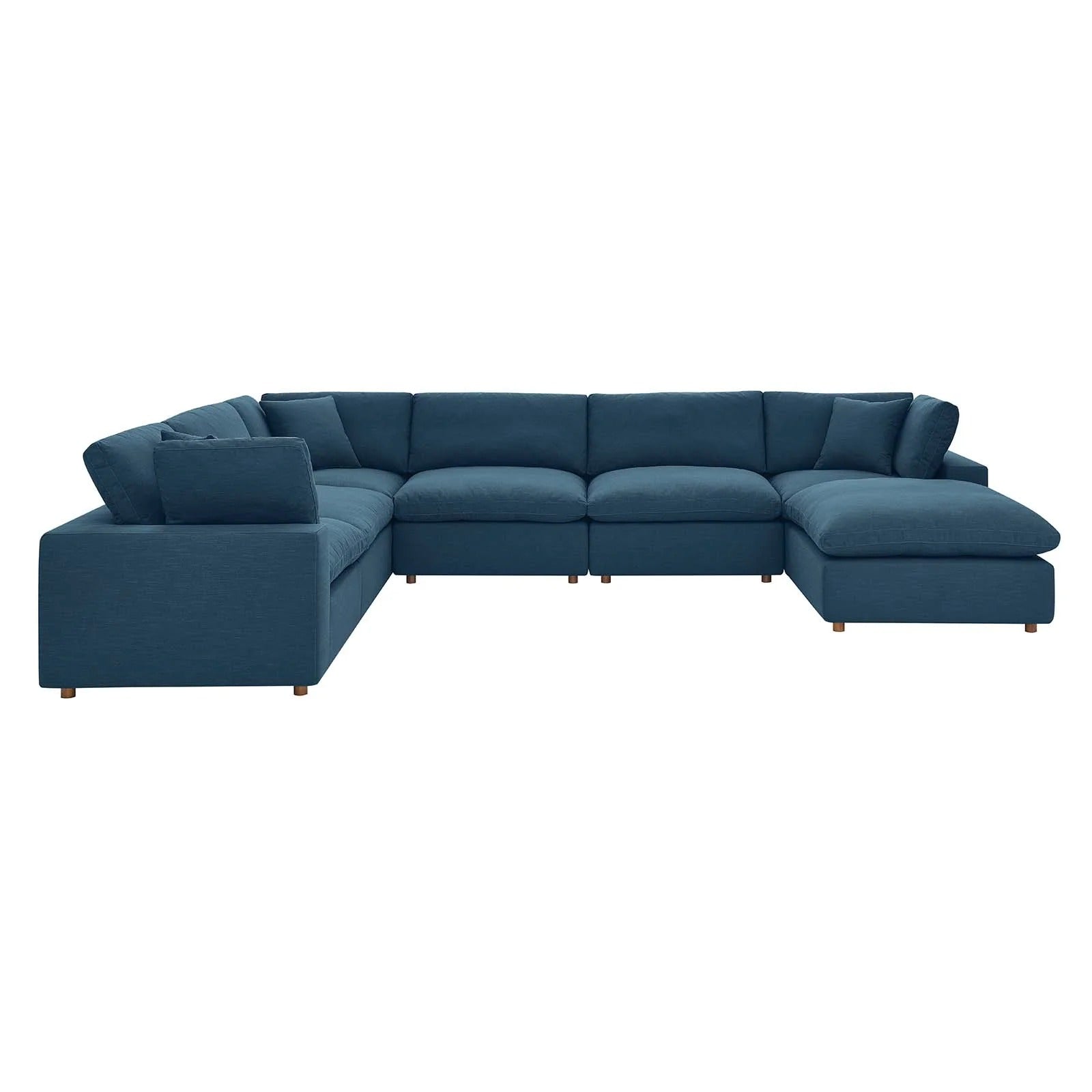 Modway Commix Down Filled Overstuffed 7-Piece Sectional Sofa