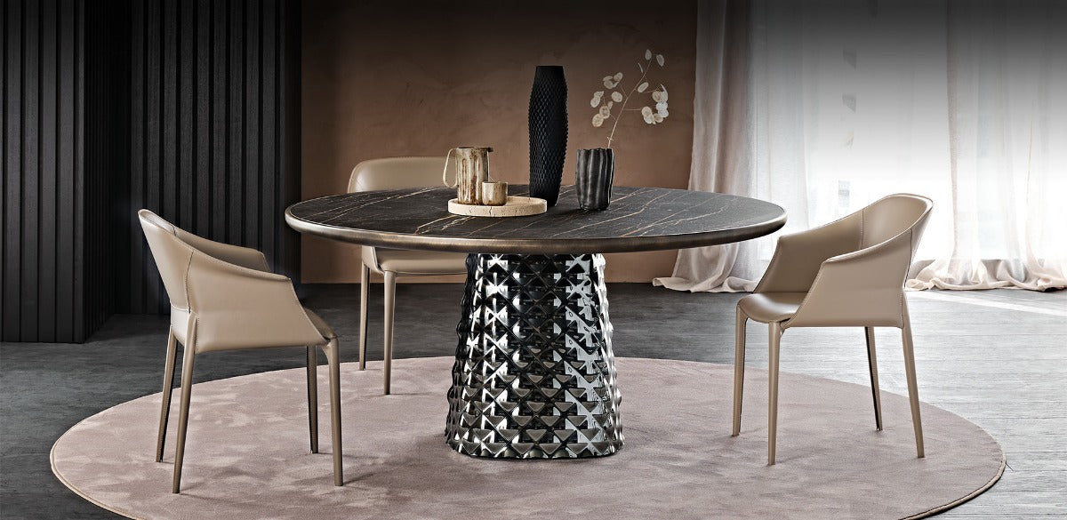 Atrium Keramik Premium Round Dining Table