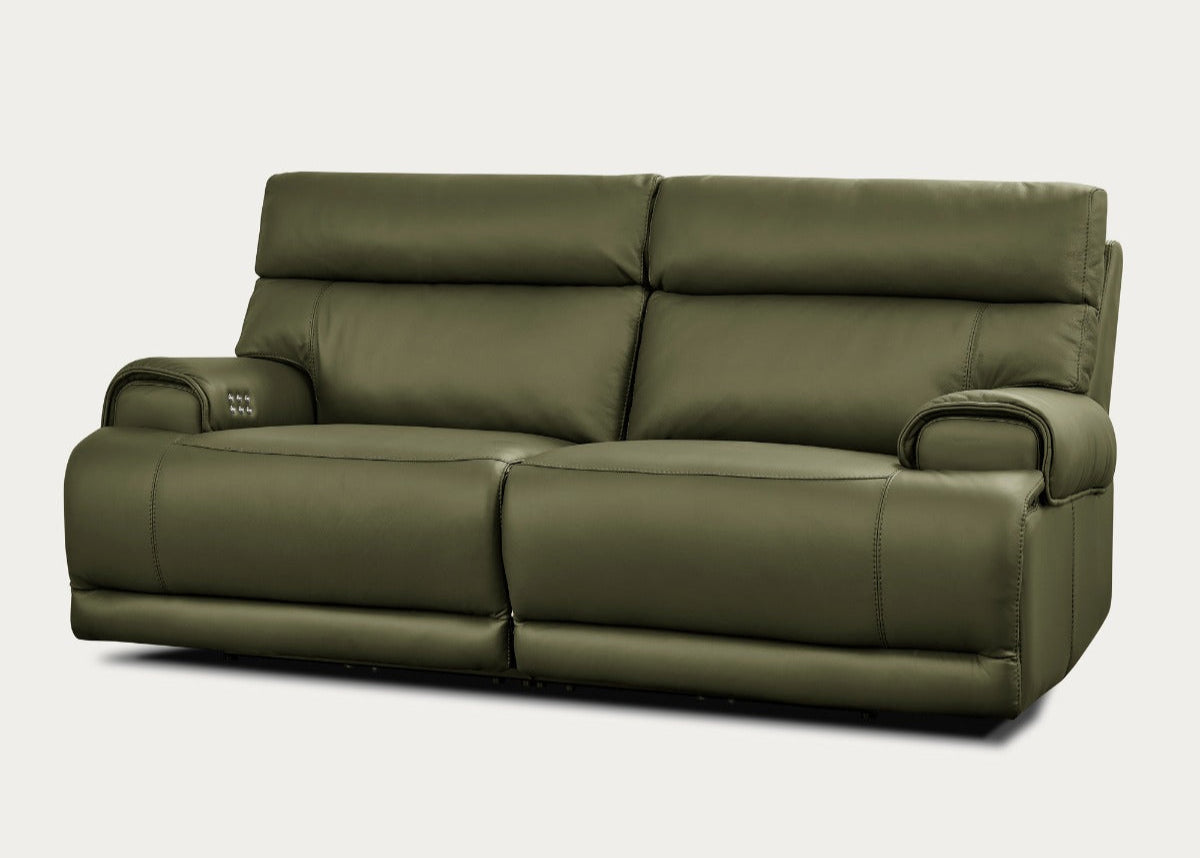 Baron Leather Loveseat with Recliners | Creative Furniture