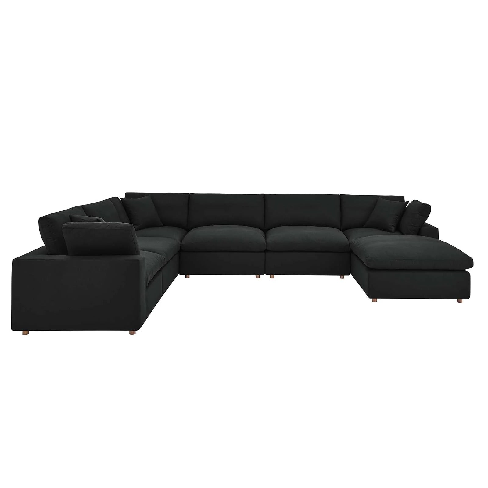 Modway Commix Down Filled Overstuffed 7-Piece Sectional Sofa