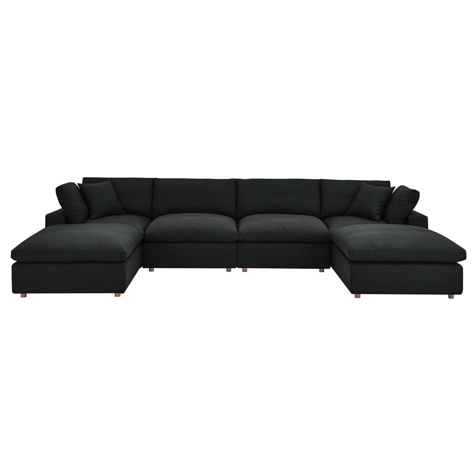 Modway Commix Down Filled Overstuffed 6-Piece Sectional Sofa