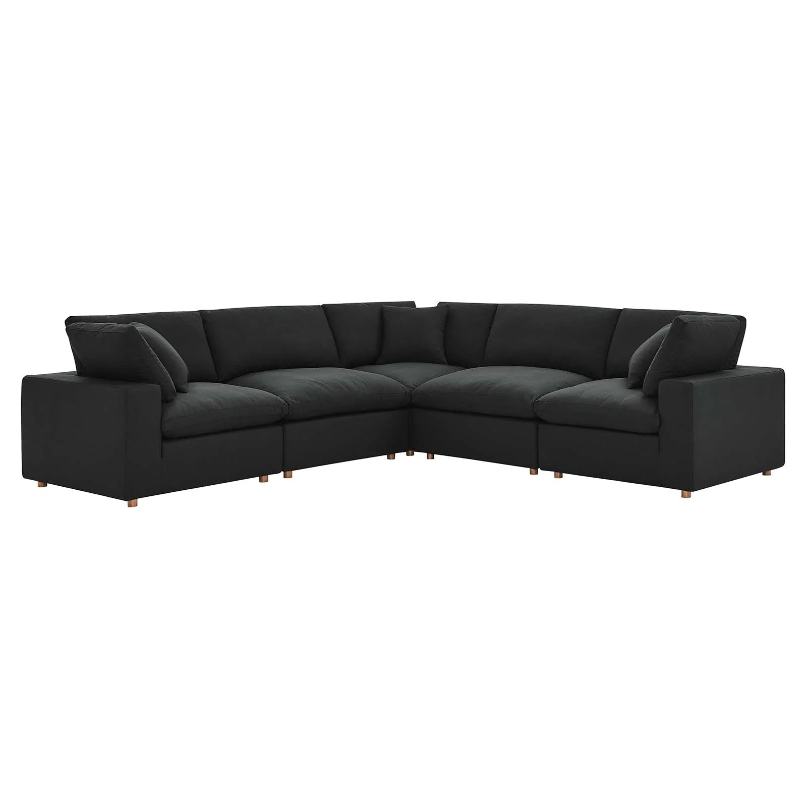 Modway Commix Down Filled Overstuffed 5 Piece 5-Piece Sectional Sofa