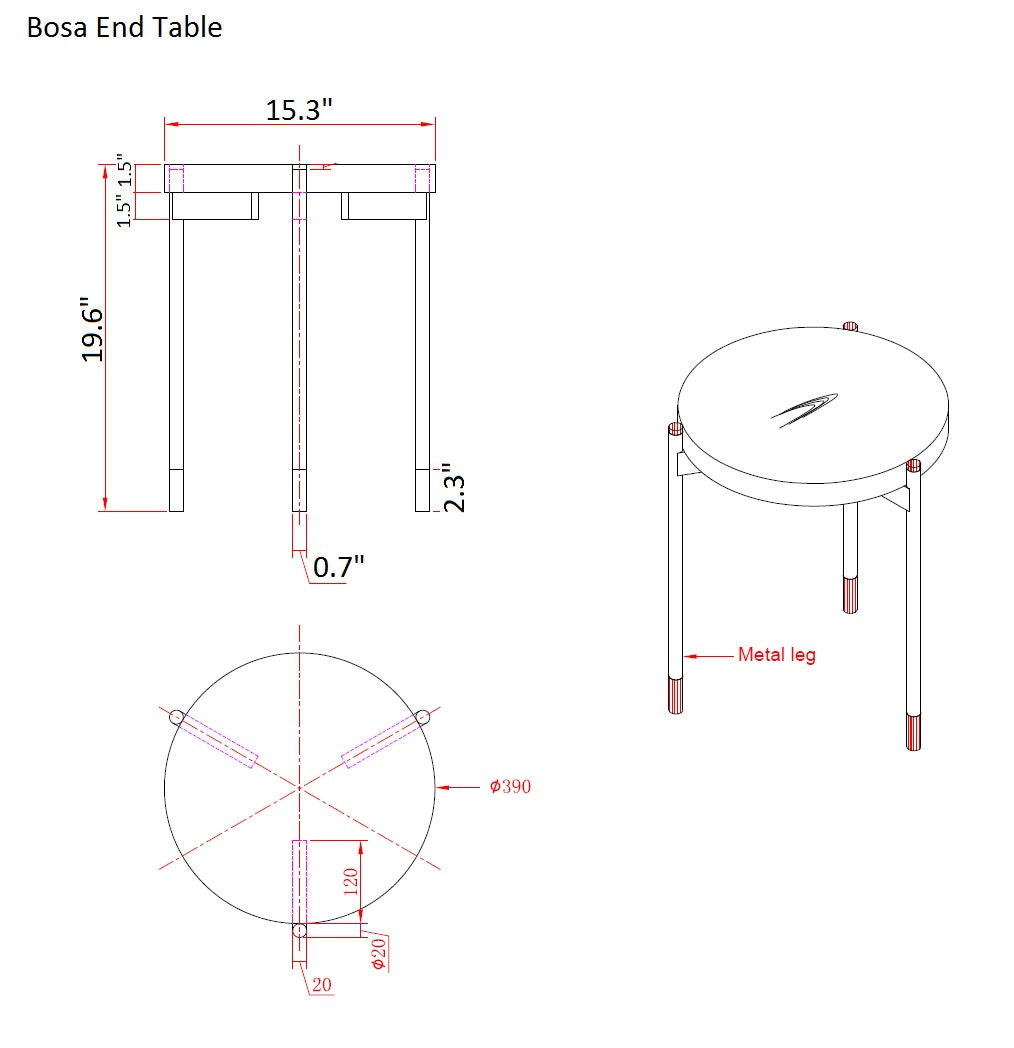 Bosa End Table