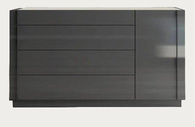 Braga Dresser in Grey High Gloss