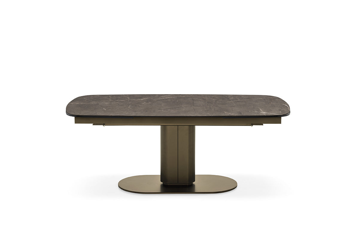 Calligaris Cameo 4124-S200 Modern Table with extensions and elliptical top | Quick Ship