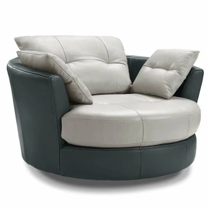 Cecile Round Armchair | Leather | Creative Furniture