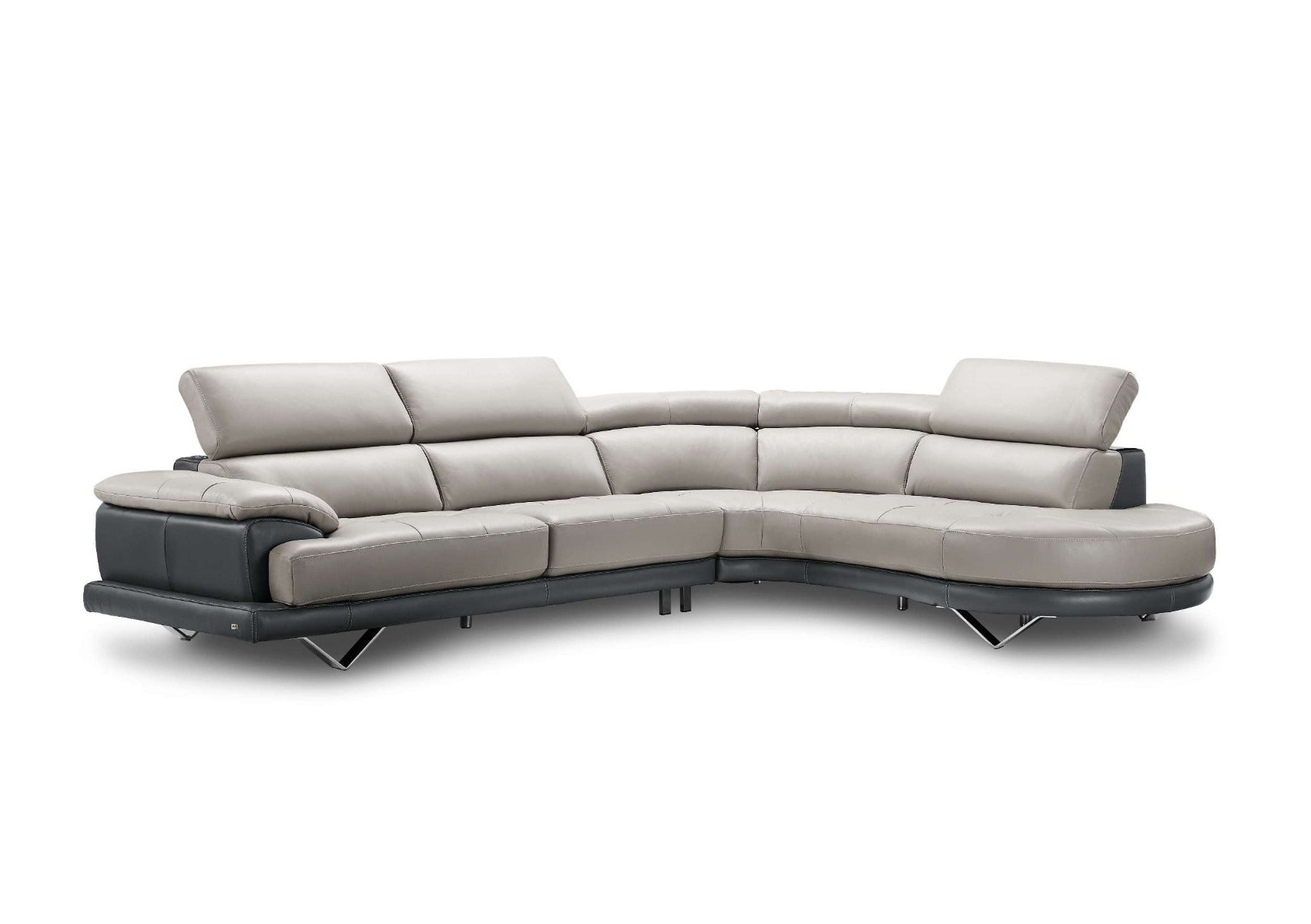 Cecile Sectional Right Arm Facing Chaise and Ottoman Set| Creative Furniture