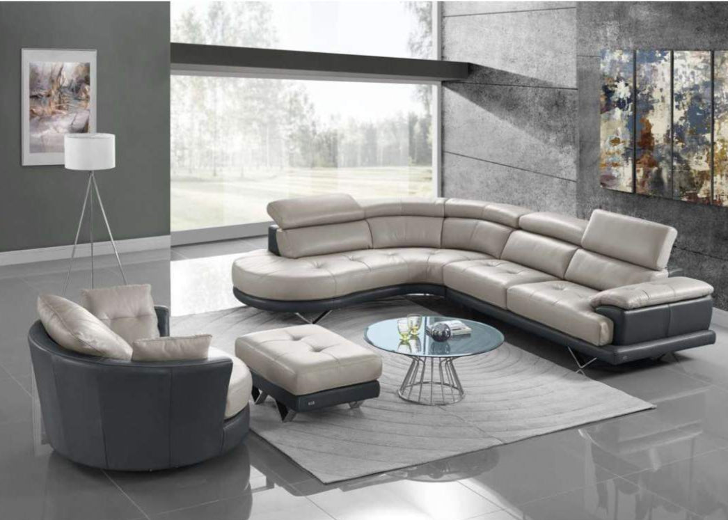 Cecile Round Armchair | Leather | Creative Furniture